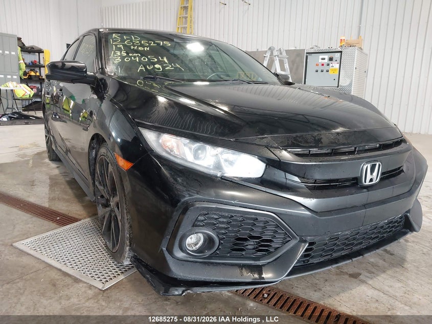 Vin: shhfk7h48ku304054, lot: 3089666, honda civic sport 2019 img_1