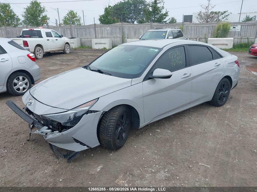 Vin: kmhlm4aj2mu004903, lot: 3089677, hyundai elantra blue 20212