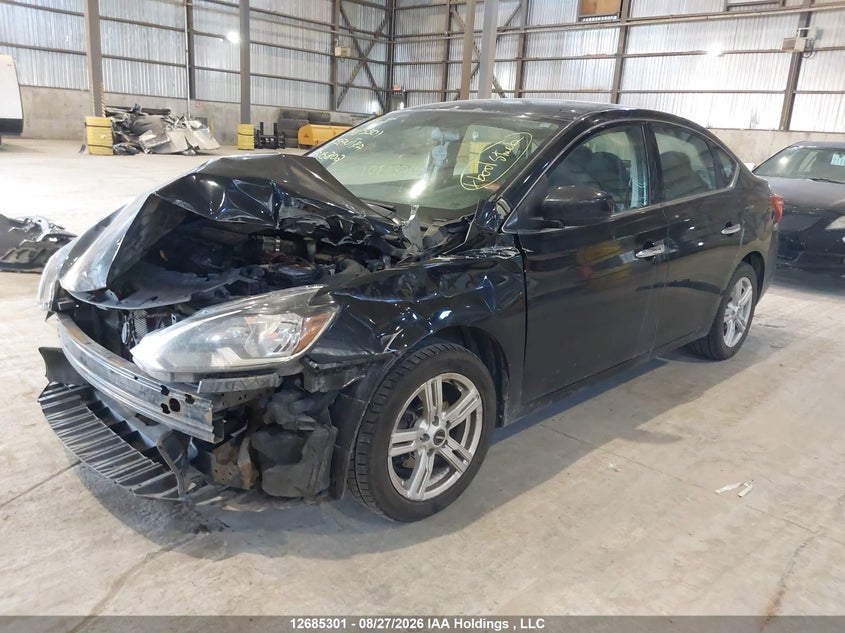 2017 Nissan Sentra, Удар спереду, IAAI, VIN 3N1AB7AP6HY316302 — фото 2
