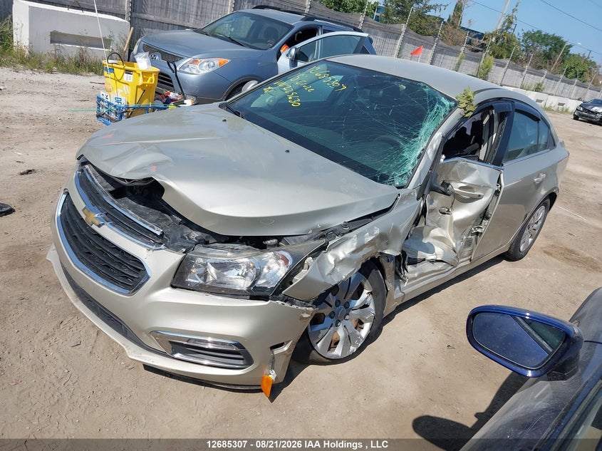 Vin: 1g1pc5sb2f7225630, lot: 3089699, chevrolet cruze lt 20152