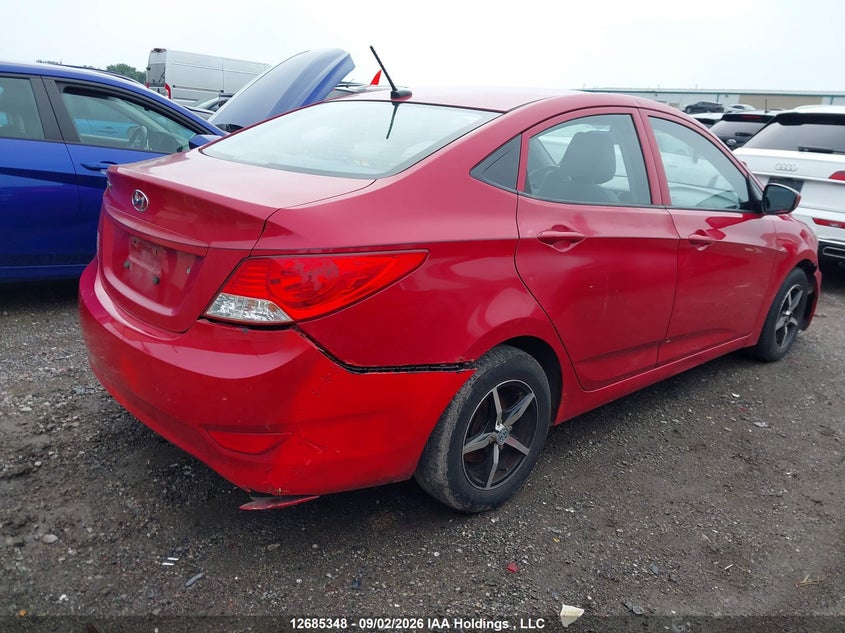 Vin: kmhct4ae7du474155, lot: 3089742, hyundai accent 20134
