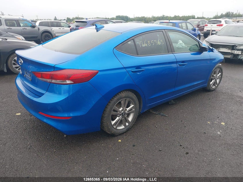 Vin: kmhd84lf5hu114383, lot: 3089760, hyundai elantra gl 20174