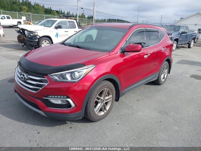 2018 Hyundai Santa Fe Sport, Repossession, IAAI, VIN 5XYZTDLB2JG551464 — photo 2