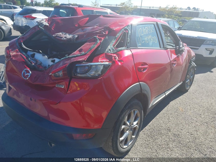 Vin: jm1dkbc74g0104808, lot: 3089926, mazda cx-3 gs 20164