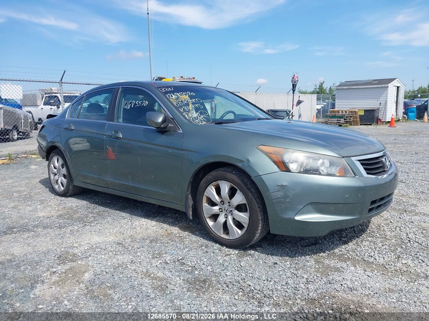2008 Honda Accord Ex-L, Удар ззаду, IAAI, VIN 1HGCP26878A810945
