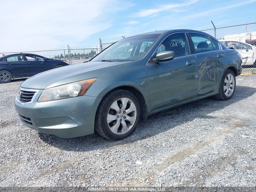2008 Honda Accord Ex-L, Rear, IAAI, VIN 1HGCP26878A810945 — photo 2