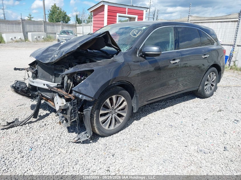 2015 Acura MDX, Удар спереду, IAAI, VIN 5FRYD4H63FB504137 — фото 2
