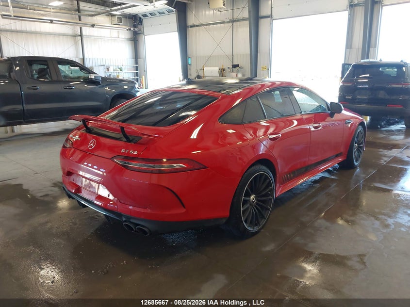 Vin: w1k7x6bb7na052762, lot: 3090072, mercedes-benz amg gt 53 20224