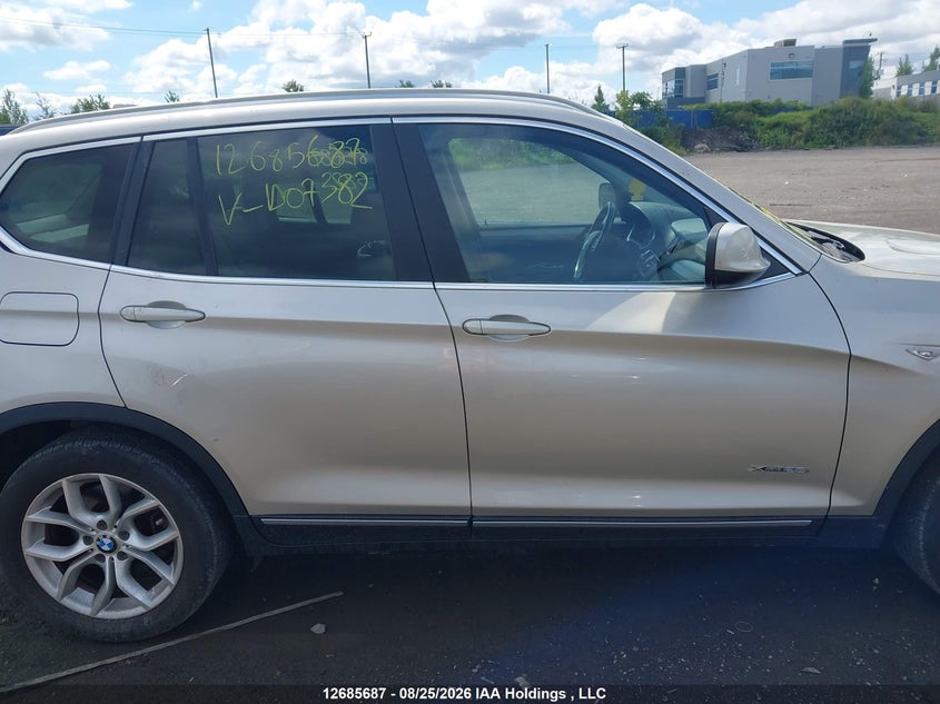 2013 BMW X3 SPORT UTILITY VEHICLE 2.0L I-4 DI, DOHC, VVT, TURBO, 241HP