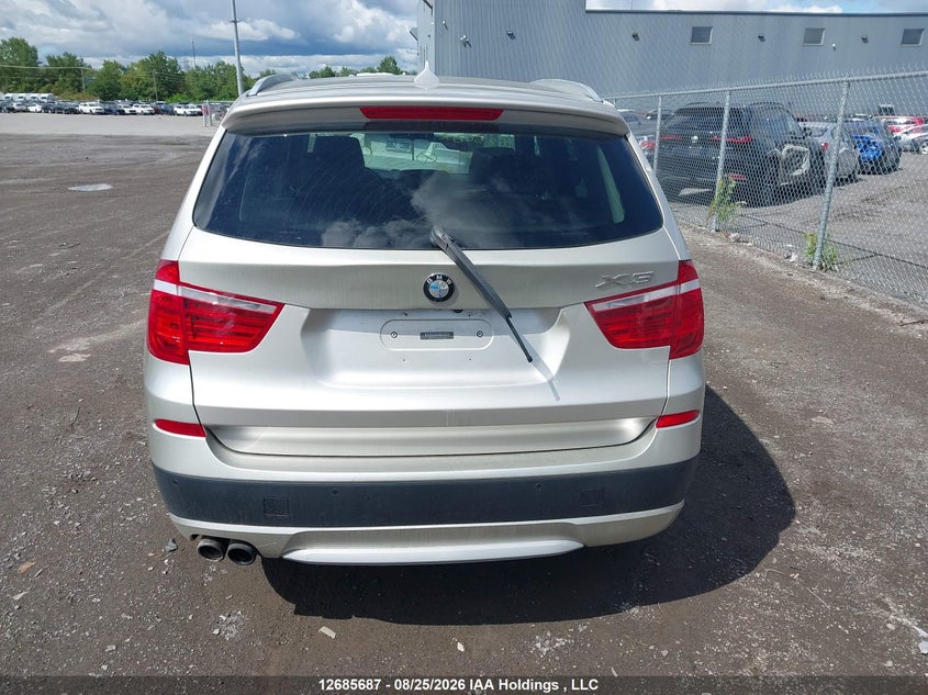 2013 BMW X3 SPORT UTILITY VEHICLE 2.0L I-4 DI, DOHC, VVT, TURBO, 241HP