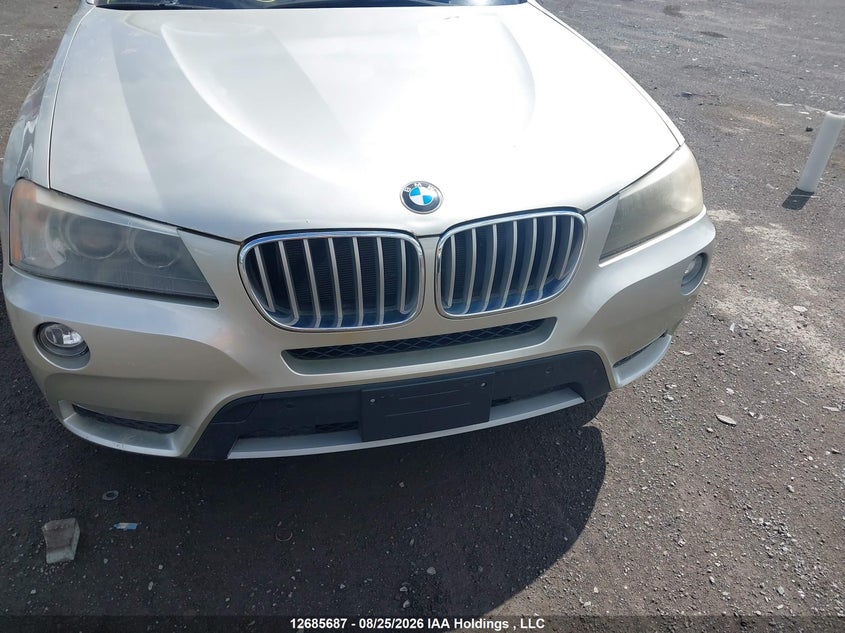 2013 BMW X3 SPORT UTILITY VEHICLE 2.0L I-4 DI, DOHC, VVT, TURBO, 241HP