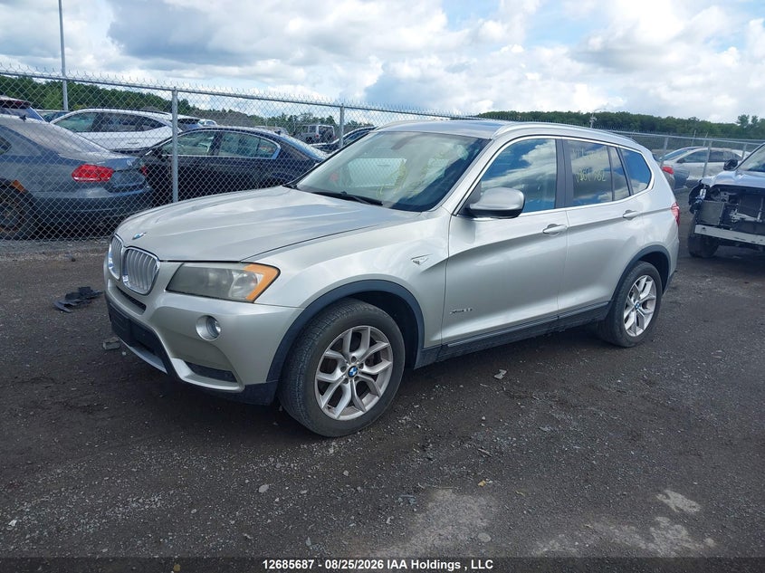 2013 BMW X3 SPORT UTILITY VEHICLE 2.0L I-4 DI, DOHC, VVT, TURBO, 241HP