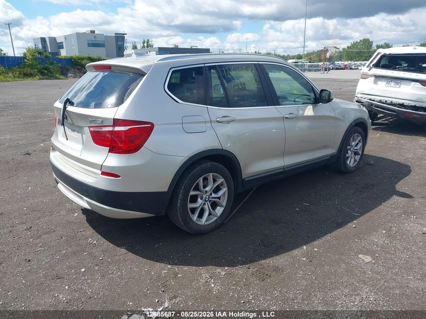 2013 BMW X3 SPORT UTILITY VEHICLE 2.0L I-4 DI, DOHC, VVT, TURBO, 241HP