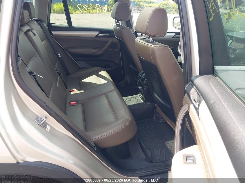 2013 BMW X3 SPORT UTILITY VEHICLE 2.0L I-4 DI, DOHC, VVT, TURBO, 241HP