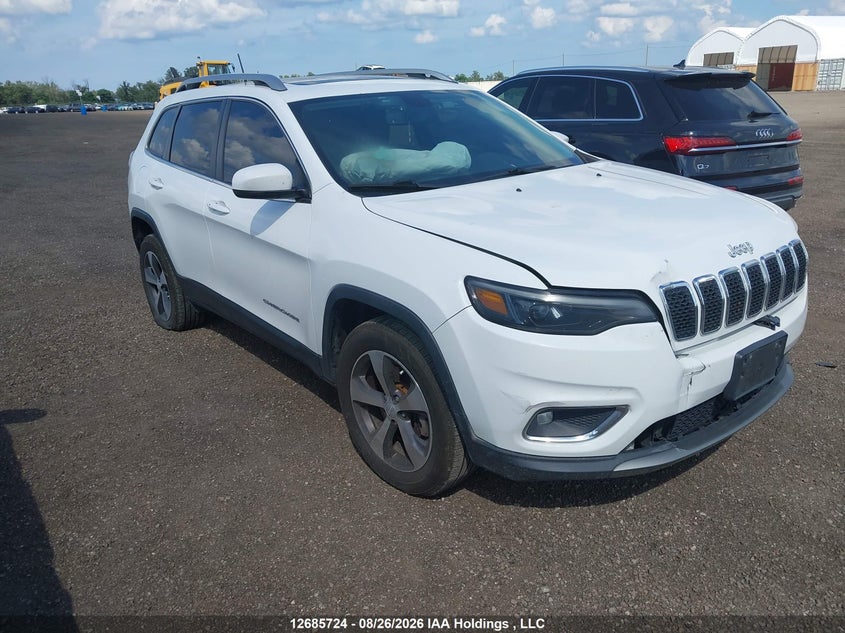 2019 Jeep Cherokee, Удар спереди, IAAI, VIN 1C4PJMDX7KD483458