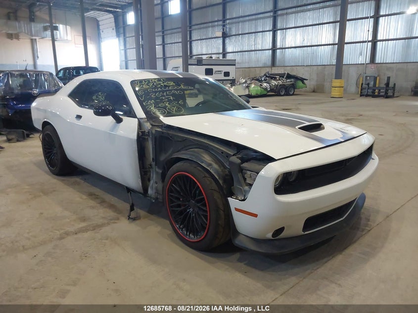 2016 Dodge Challenger Srt 392, Exterior Burn, IAAI, VIN 2C3CDZDJ3GH264090