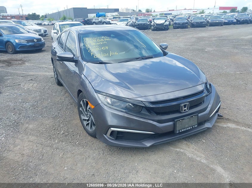 Vin: 2hgfc2f78kh007067, lot: 3090307, honda civic ex 2019 img_1