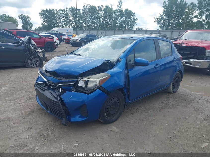 2015 Toyota Yaris Le, Удар спереди, IAAI, VIN VNKKTUD34FA041656 — фото 2