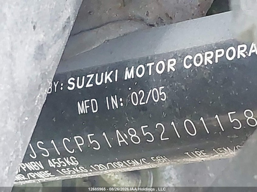 2005 SUZUKI AN650 K3 BIKE 2