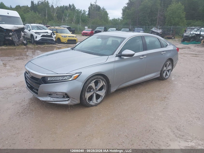 Vin: 1hgcv1f91ka806826, lot: 3090476, honda accord touring 1.5t 20192