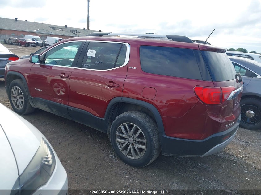 Vin: 1gkknlla8hz160221, lot: 3090484, gmc acadia sle 20173