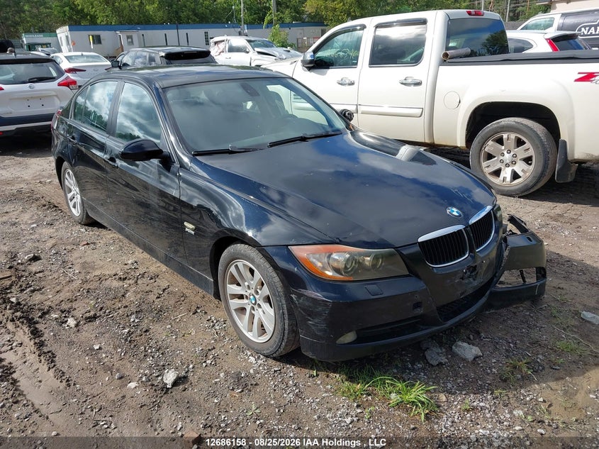 2007 BMW 328 Xi, Удар спереди, IAAI, VIN WBAVC93507KX60367