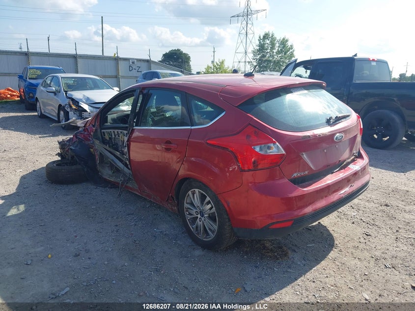 Vin: 1fahp3m21cl401268, lot: 3090635, ford focus sel 20123