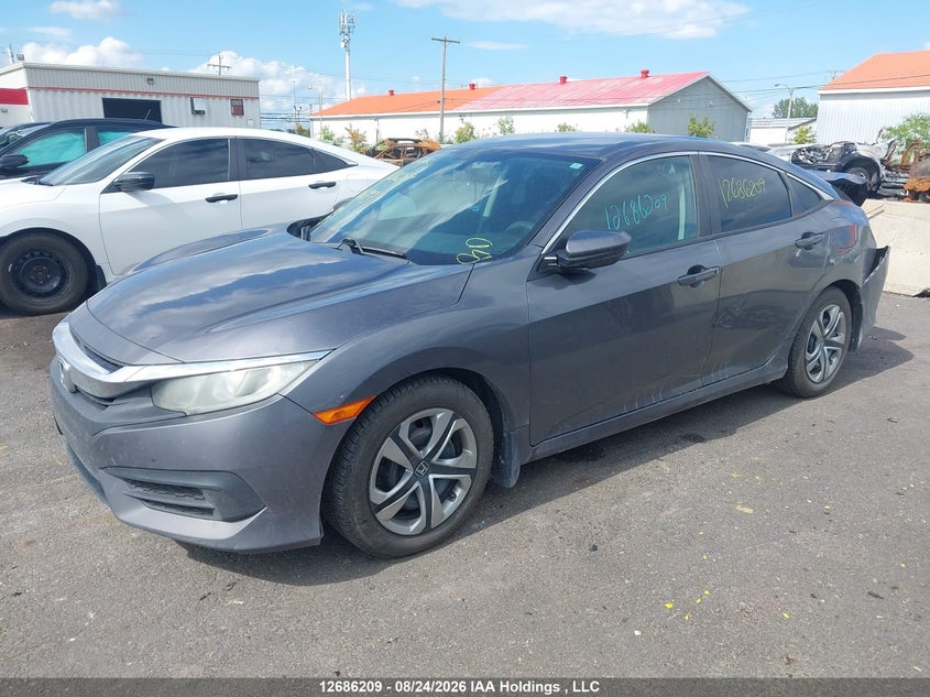 2016 Honda Civic, Удар сзади, IAAI, VIN 2HGFC2E59GH006193 — фото 2