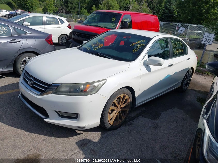 Vin: 1hgcr2f5xda810030, lot: 3090745, honda accord sport 20132