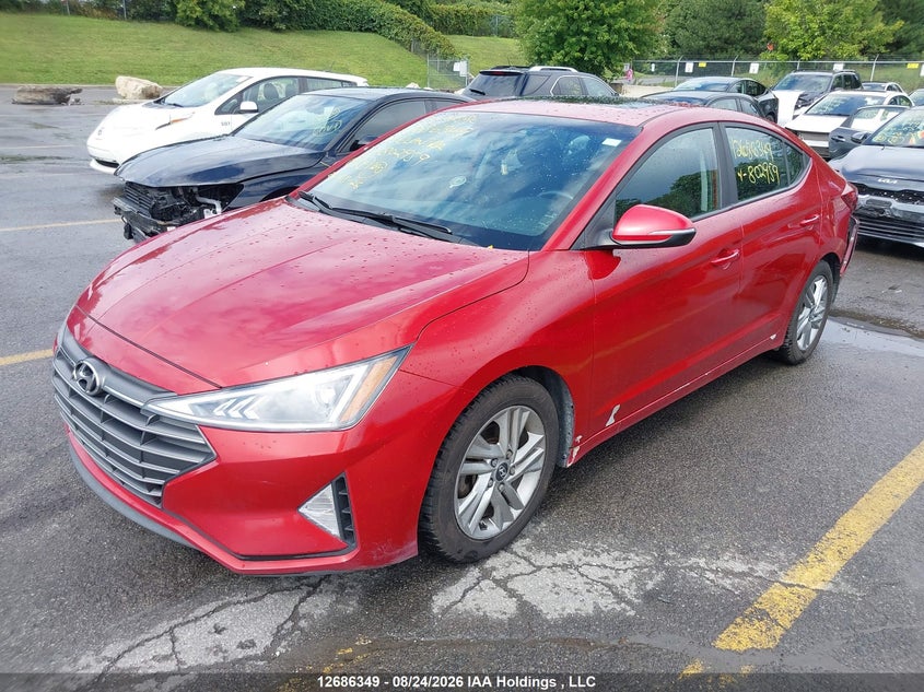 Vin: kmhd84lf0ku802959, lot: 3090797, hyundai elantra 20192