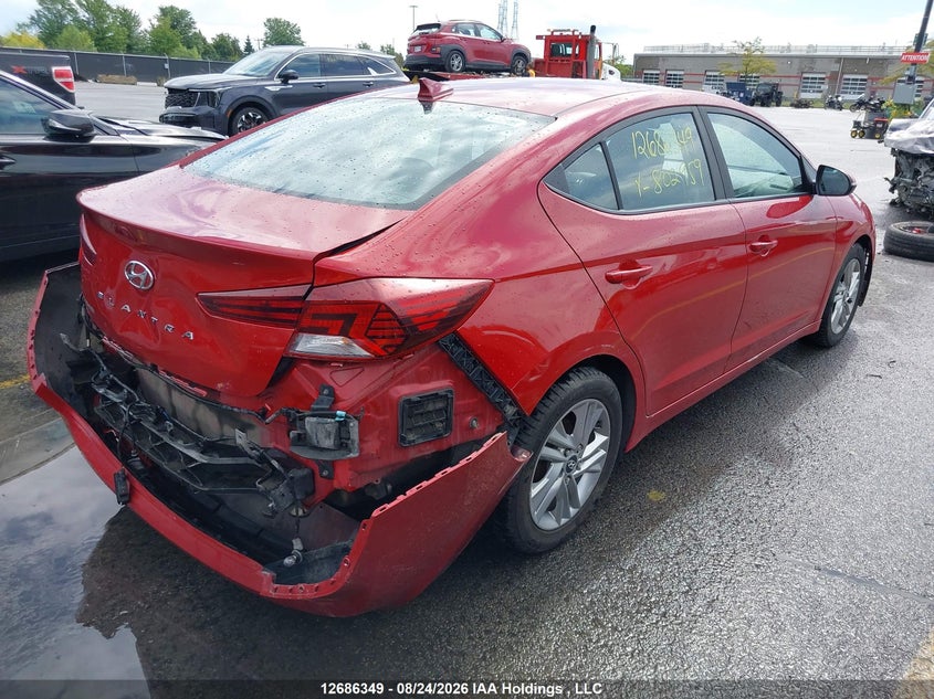 Vin: kmhd84lf0ku802959, lot: 3090797, hyundai elantra 20194