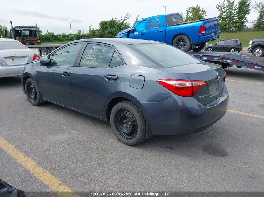 Vin: 2t1burhe7hc775589, lot: 3090800, toyota corolla le 20173
