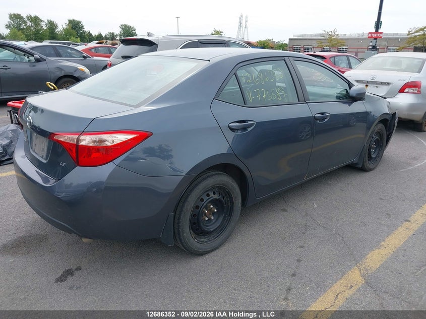Vin: 2t1burhe7hc775589, lot: 3090800, toyota corolla le 20174
