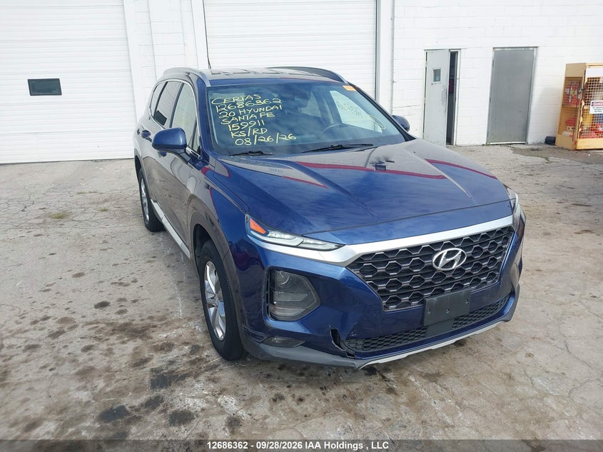 Vin: 5nms2cad8lh159911, lot: 3090810, hyundai santa fe se 2020 img_1