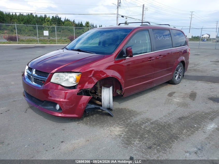 2017 Dodge Caravan, Удар спереди, IAAI, VIN 2C4RDGBG6HR561495 — фото 2