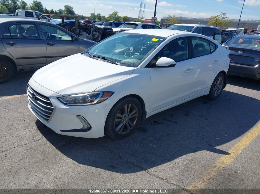 Vin: kmhd84lf8hu134451, lot: 3090816, hyundai elantra 20172