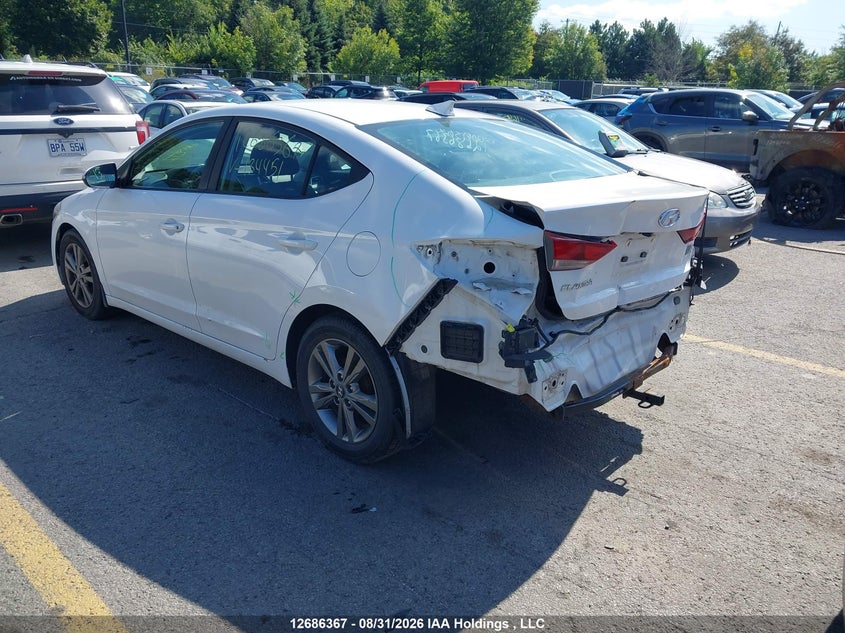 Vin: kmhd84lf8hu134451, lot: 3090816, hyundai elantra 20173