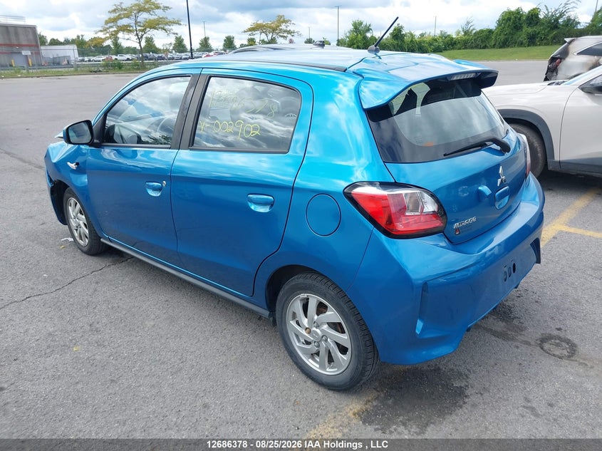 Vin: ml32auhj3ph002902, lot: 3090827, mitsubishi mirage es/se 20233