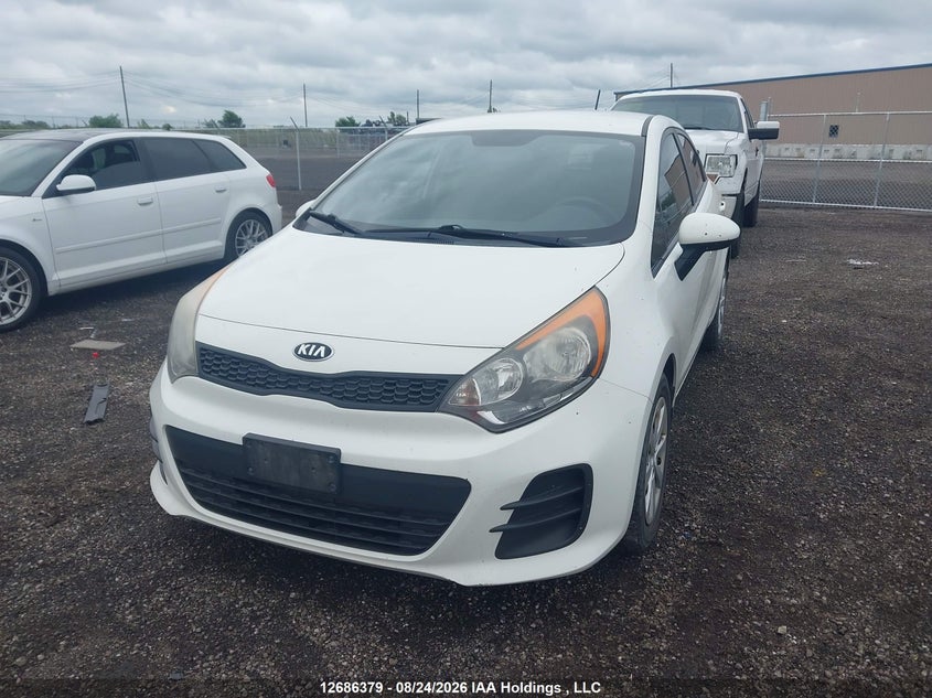 2016 Kia Rio, Right Side, IAAI, VIN KNADM5A34G6735421 — photo 2