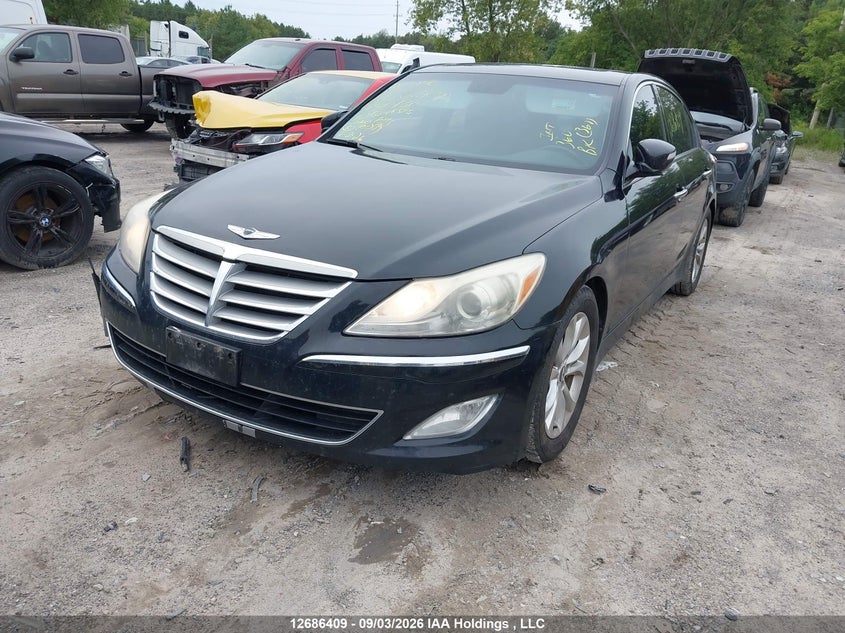 Vin: kmhgc4dd8cu191430, lot: 3090858, hyundai genesis 20122