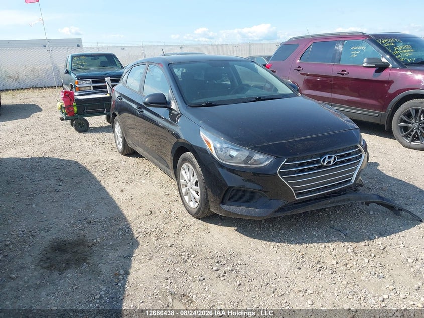 2019 Hyundai Accent Preferred, Удар спереди, IAAI, VIN 3KPC25A30KE041946