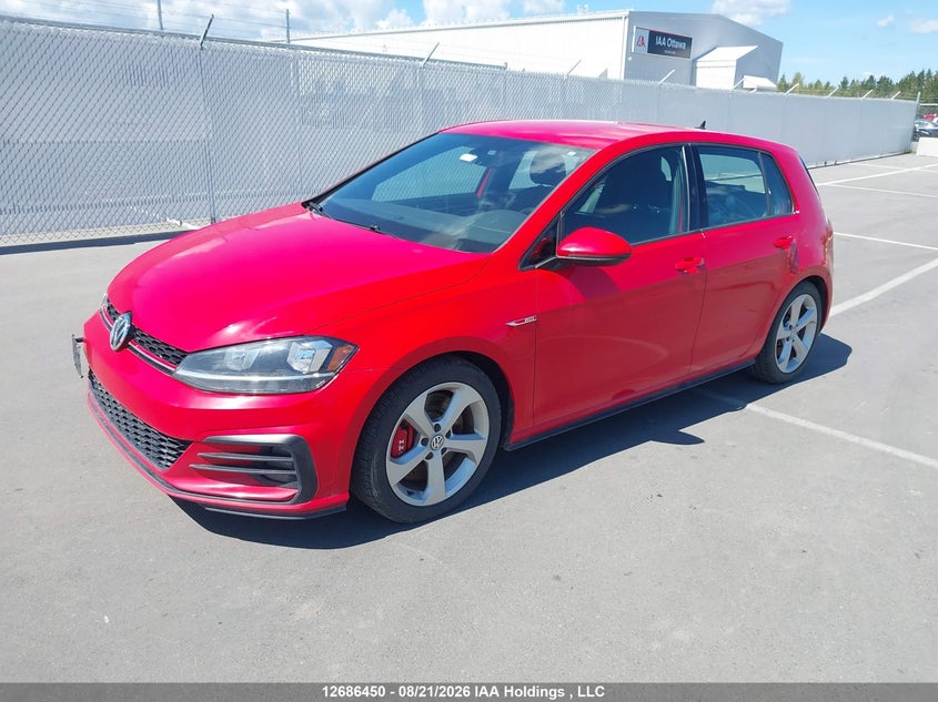 2019 Volkswagen Gti S/Se/Autobahn/Rabbit Edition, Вилучене, IAAI, VIN 3VW6T7AU7KM022408 — фото 2