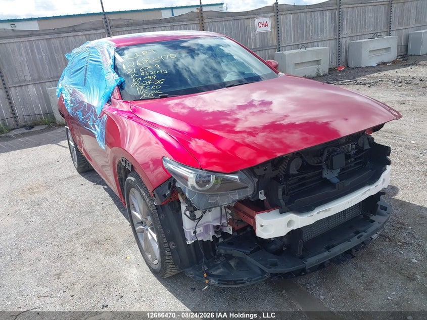 2021 Mazda Cx-9 Gt/Kuro Edition, Удар спереди, IAAI, VIN JM3TCBDY2M0452092