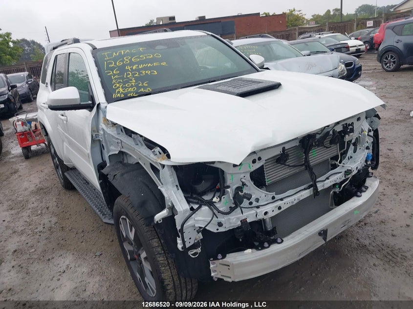 2026 Toyota 4Runner, Front, IAAI, VIN JTEVA5BR8T5122393
