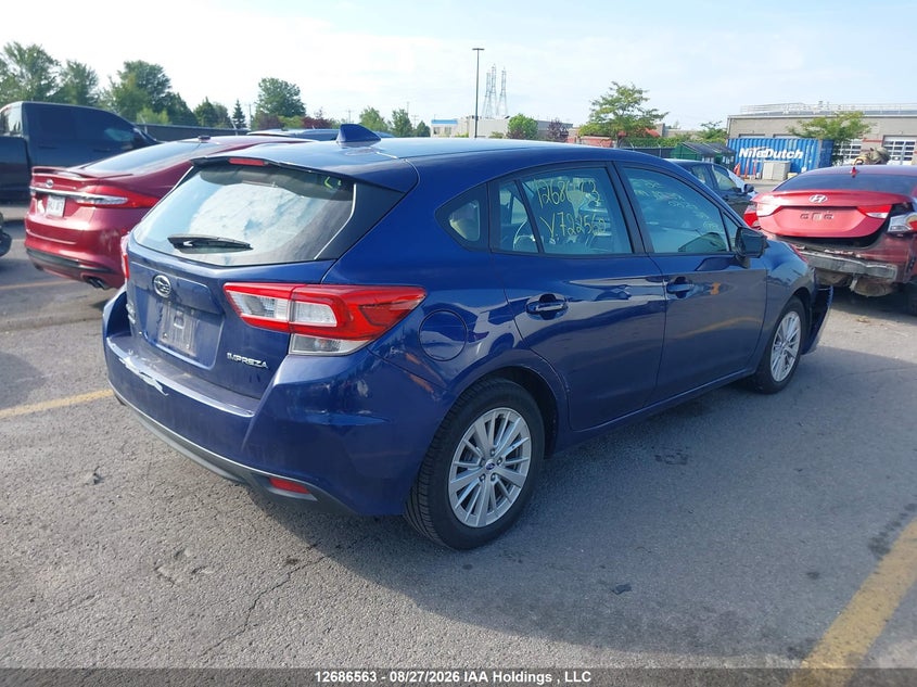 Vin: 4s3gtae67j3722560, lot: 3091013, subaru impreza premium plus 20184