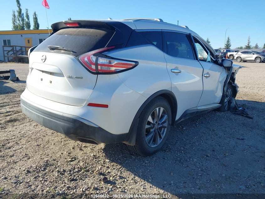 Vin: 5n1az2mh4gn124206, lot: 3091099, nissan murano s/sl/sv/platinum 20164