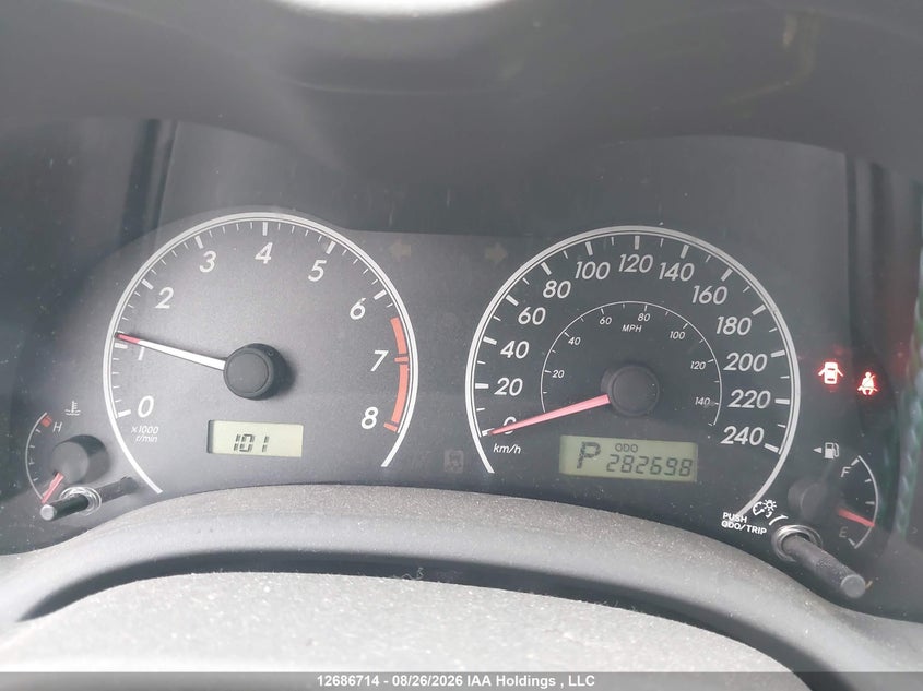 2009 TOYOTA COROLLA SEDAN 1.8L I-4 DOHC, VVT, REGULAR , 132HP