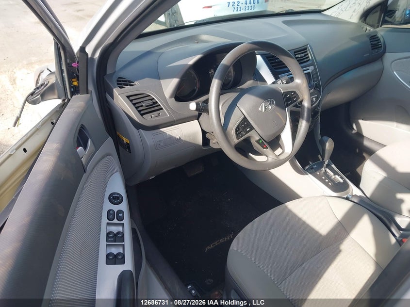 2014 HYUNDAI ACCENT HATCHBACK 1.6L I-4 DI, DOHC, VVT, REGULAR , 138HP