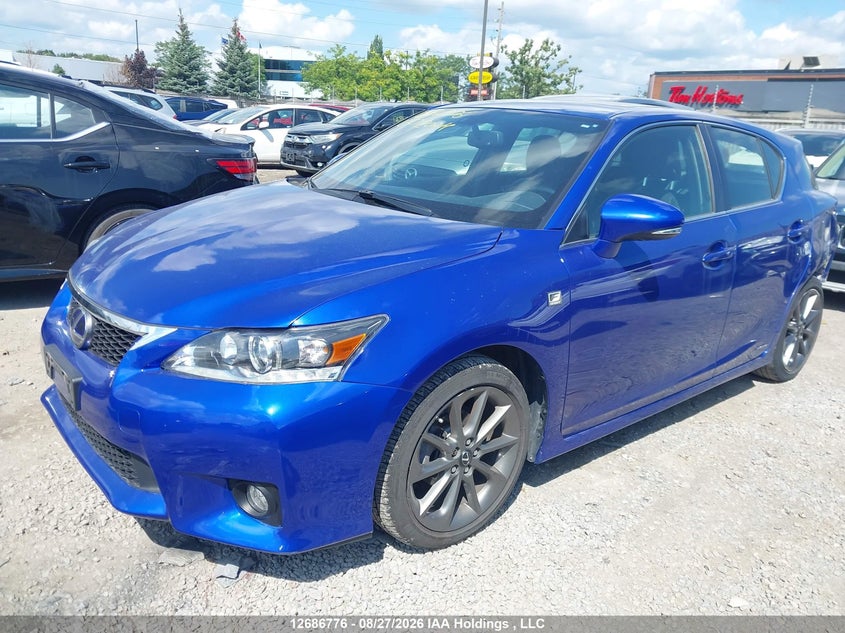 Vin: jthkd5bh6c2101872, lot: 3091245, lexus ct 200h 20122