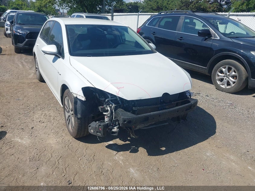2018 Volkswagen E-Golf Sel Premium, Удар спереду, IAAI, VIN WVWPR7AUXJW912468